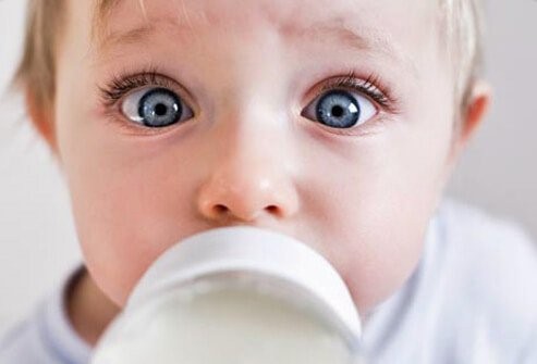 baby having milk